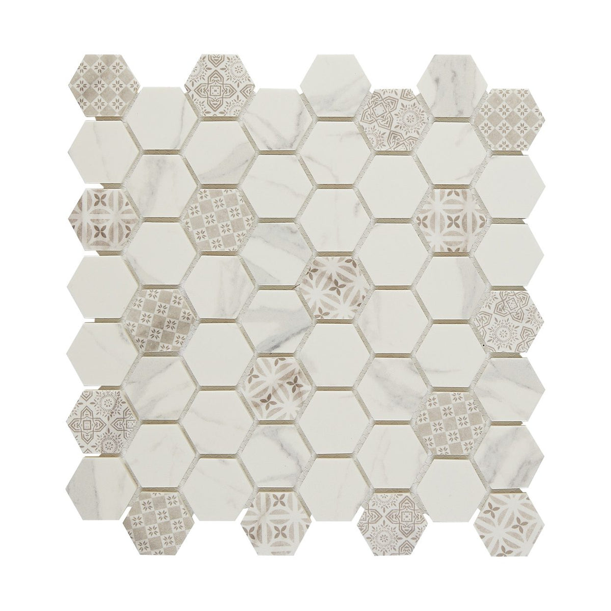 Carrara 1.5" Hexagon