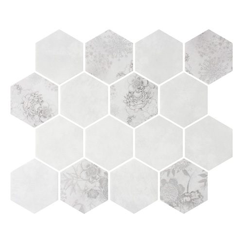Ainsley 3″ Hexagon Mosaic