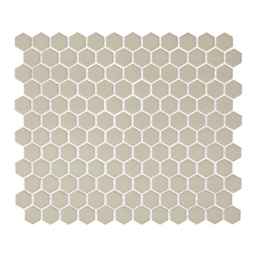 Sand 1″ Hexagon Glossy