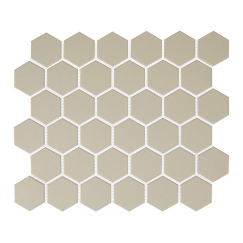 Sand 2″ Hexagon Glossy