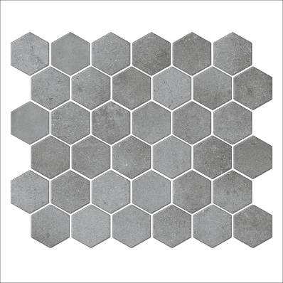 Pewter 2" Hexagon