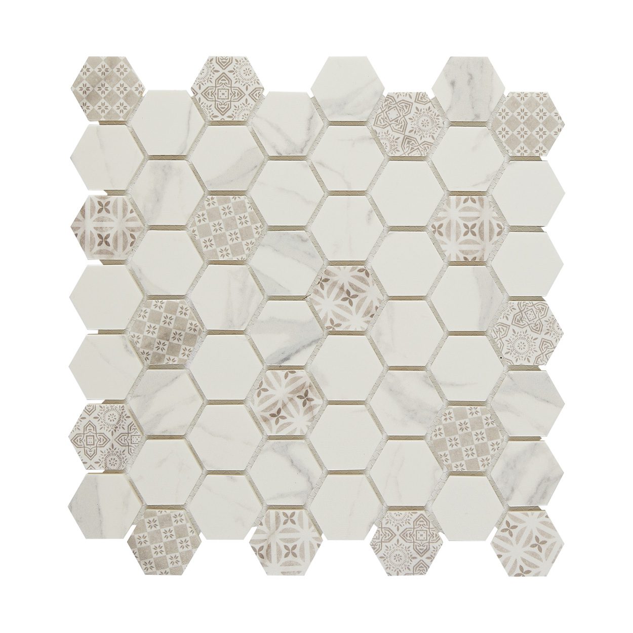 Carrara 1.5" Hexagon