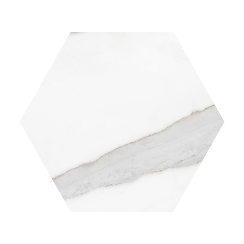 Calacatta Lincoln 9×10 Hexagon