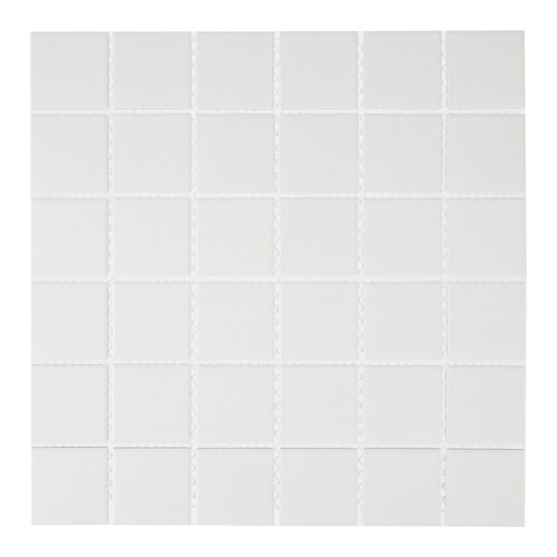 White 2" x 2" Matte