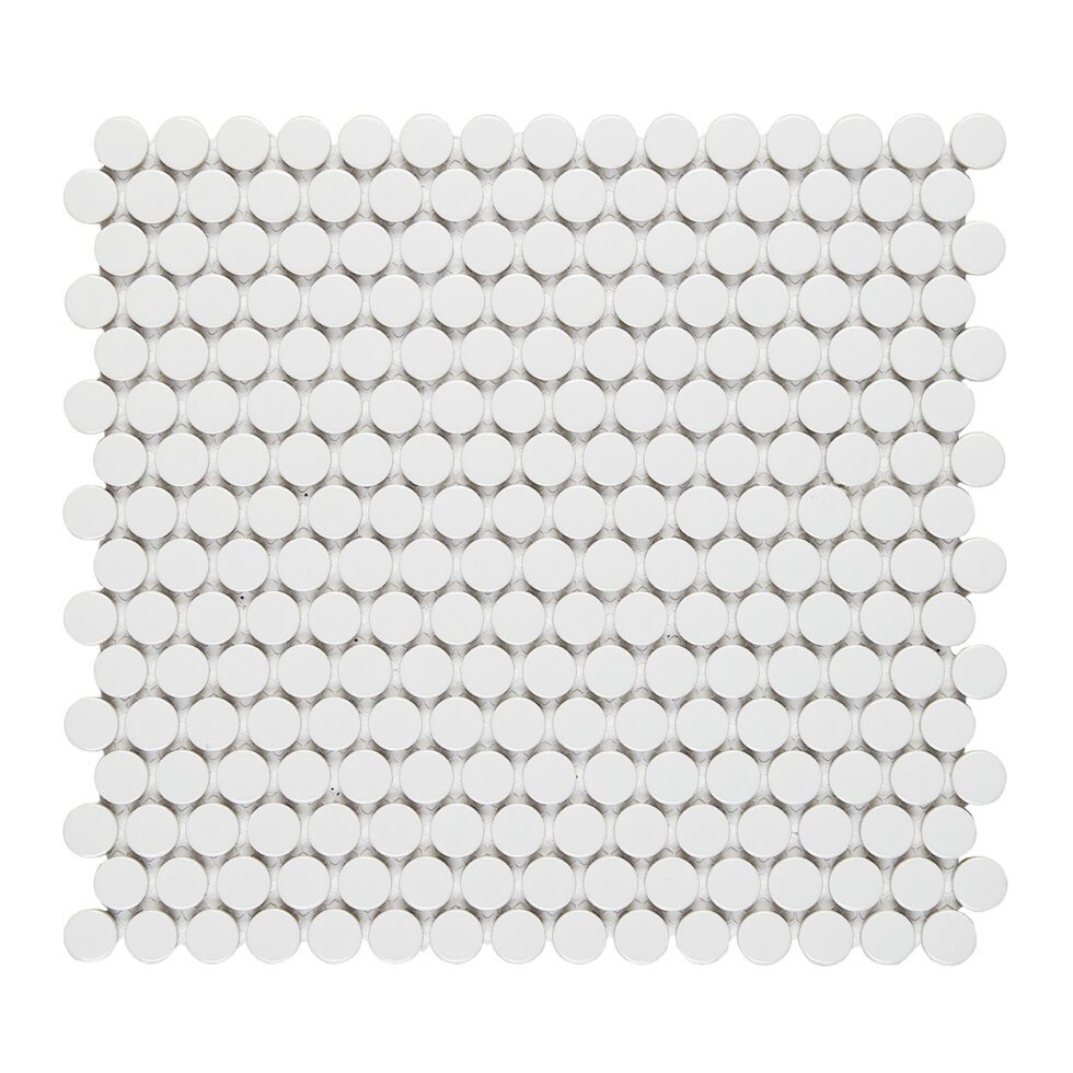 Glossy White Pennyrounds