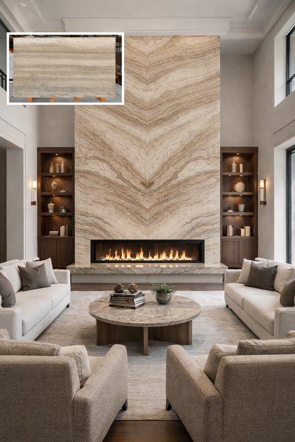 Travertino Romano Honed 2 cm